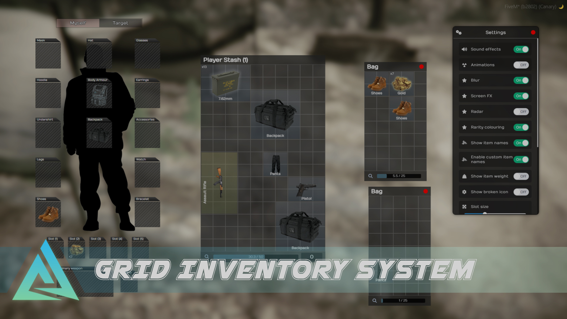 Grid Inventory interface